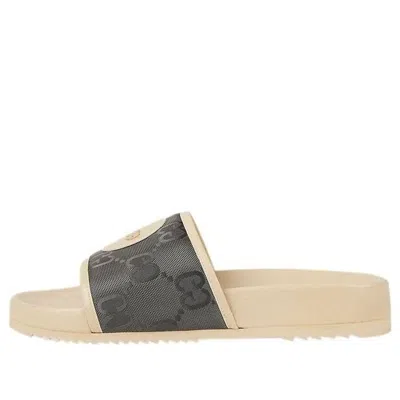 Gucci Off The Grid Slide 'gg Dark Grey' In Black
