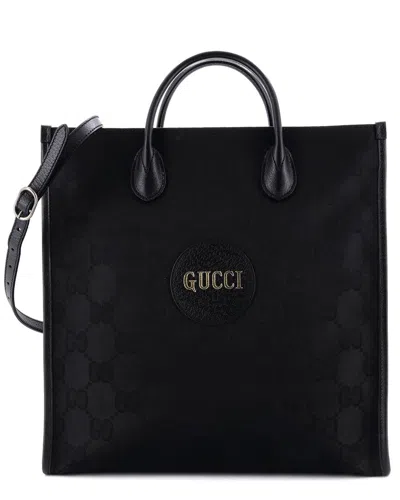 Gucci Off The Grid Tote Gg Econyl Long (authentic Pre-loved) In Black