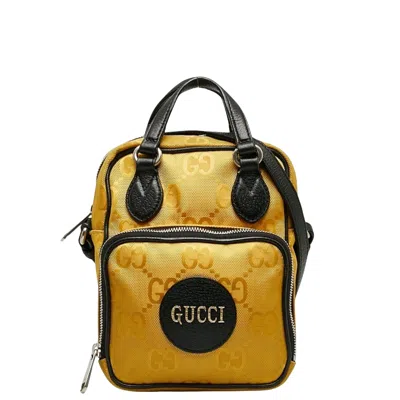 Gucci Off The Grid Yellow Synthetic Shoulder Bag ()