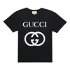 Gucci Off-white Cotton Oversize With Interlocking G Black In Black