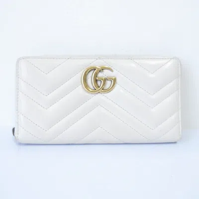 Pre-owned Gucci Off-white Long Wallet (bi-fold) ()