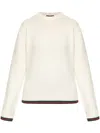 Gucci Women Ivory Wool Blend Sweater In Off White