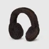 Gucci Gg Suede And Merino Wool Ear Muffs In Brown