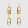 Gucci Earrings With Mobile Pearls In Gold