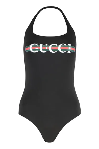Gucci One-piece Swimsuit In Black