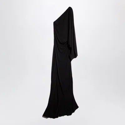 Gucci One-shoulder Mini Dress In Viscose Jersey In Black
