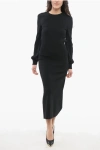 Gucci Open-back Crewneck Dress