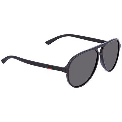 Gucci Open Box -  Grey Polarized Pilot Men's Sunglasses Gg0423s 008 60 In Black