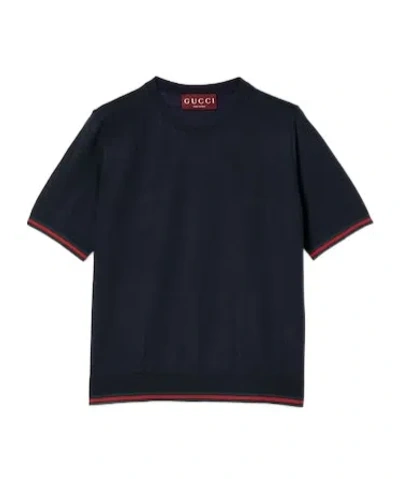 Gucci Open-necked Black Shirt