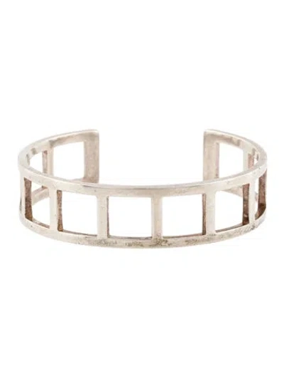 Pre-owned Gucci Open Square Cuff Bracelet In Multi