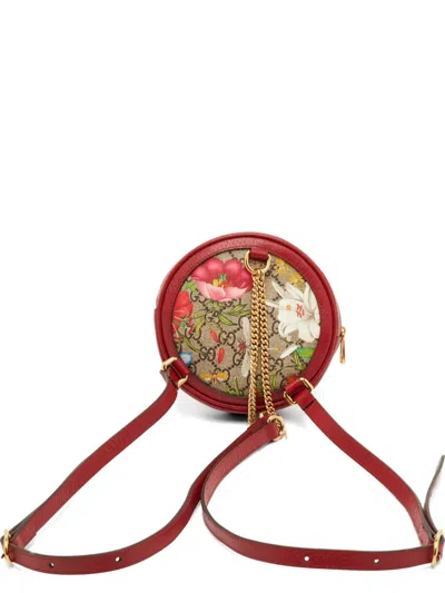 Pre-owned Gucci Ophidia Backpack In Red