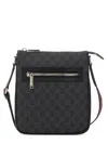 Gucci Web Stripe Gg Canvas Crossbody Bag In Black