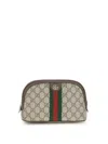 Gucci Small Ophidia Double G Zip-fastening Bag In Brown
