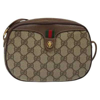 Pre-owned Gucci Ophidia Beige Canvas Shoulder Bag ()