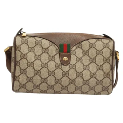 Pre-owned Gucci Ophidia Beige Canvas Shoulder Bag ()