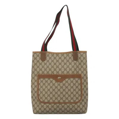 Pre-owned Gucci Ophidia Beige Canvas Tote Bag ()