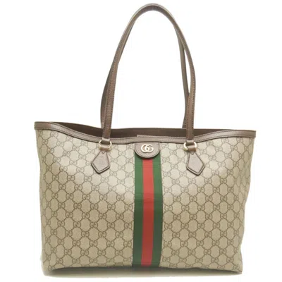 Pre-owned Gucci Ophidia Beige Gg Supreme Tote Bag ()