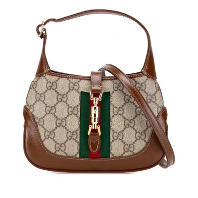 Pre-owned Gucci Ophidia Beige Multi-color Pvc Leather Handbag Shoulder Bag ()