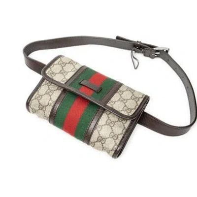 Pre-owned Gucci Ophidia Belt Bag In Neutrals