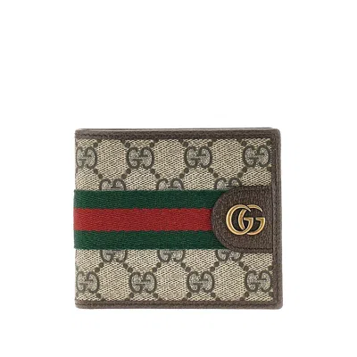 Gucci 'ophidia' Bi-fold Wallet In Black