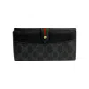 GUCCI GUCCI OPHIDIA BLACK CANVAS WALLET  (PRE-OWNED)