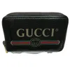 GUCCI GUCCI OPHIDIA BLACK LEATHER WALLET  (PRE-OWNED)