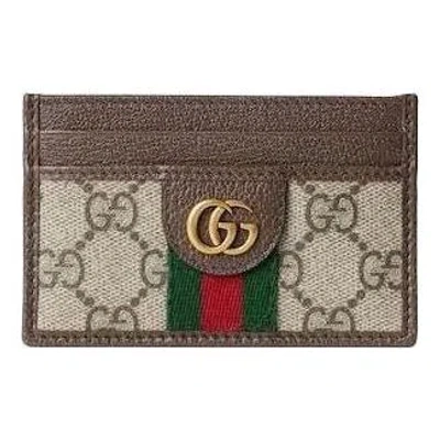 Gucci Ophidia Card Case 'beige Brown'