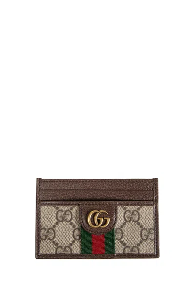 Gucci Ophidia Card Case In Sand