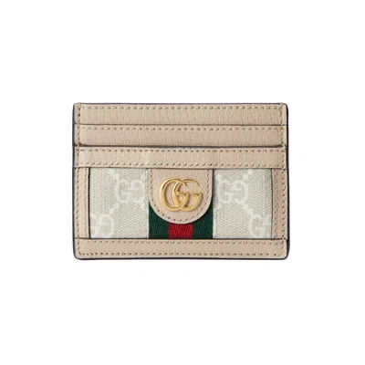 Gucci Ophidia Gg Card Case In White