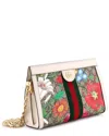 Gucci Ophidia Chain Shoulder Bag Flora Gg Coated Canvas Small (authentic Pre-loved)