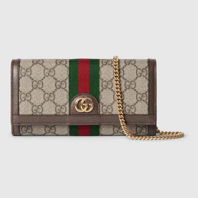 GUCCI GUCCI OPHIDIA WALLET ON CHAIN