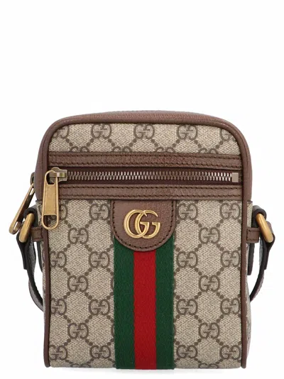 Gucci Ophidia Crossbody Bag In Acero