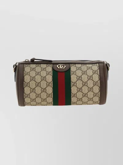 Gucci Ophidia Crossbody Bag Featuring Chain Strap In Brown