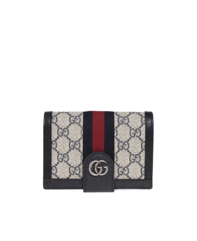 Gucci Ophidia Foldover Wallet In Black