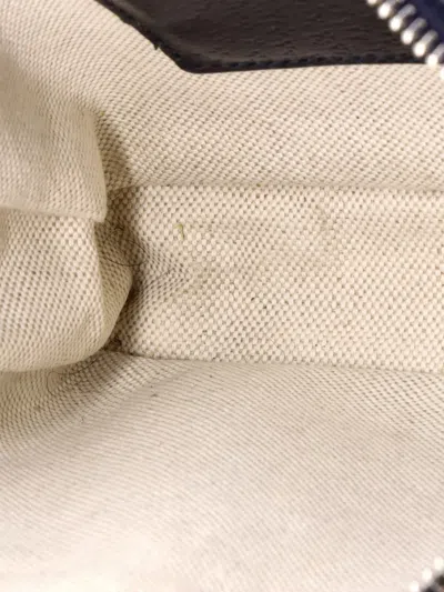 Pre-owned Gucci Ophidia Front Pocket Camera Bag Gg Coated Canvas Mini Shoulder Bag In Blue