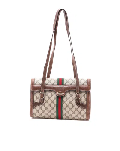 Gucci Ophidia Gg Bag In Brown