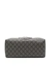 Gucci Medium Ophidia Interlocking Gg Pattern Washbag In Gray