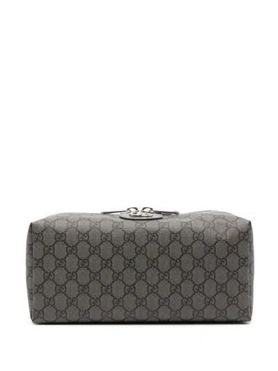 Gucci Ophidia Gg Battleship Grey Toiletry Bag