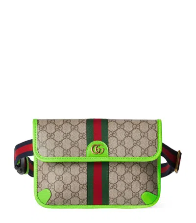 Gucci Ophidia Gg Belt Bag In Green