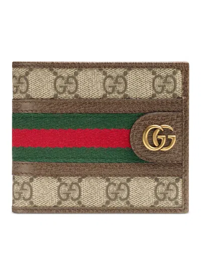 Gucci Ophidia Gg Bi-fold Wallet In Gray