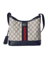 Gucci Ophidia Gg Canvas Shoulder Bag In Black