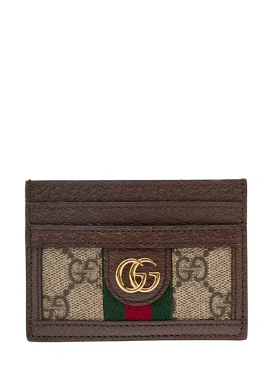 Gucci Ophidia Gg Card Case In Multi