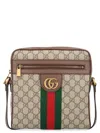 Gucci Men Gg Supreme Fabric Small Ophidia Crossbody Bag
