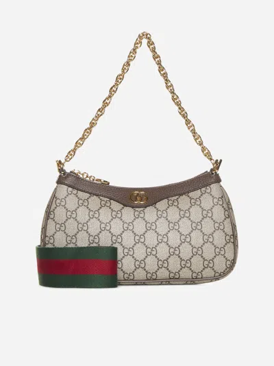 Gucci Ophidia Gg Fabric Small Bag In Brown