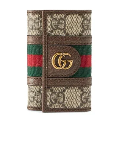 Gucci Ophidia Gg Keychain In Multicolor