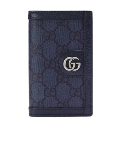Gucci Ophidia Long Card Case In Blue