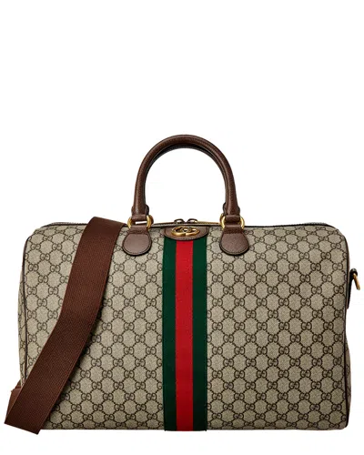 Gucci Ophidia Gg Medium Carry-on Duffle Bag In Blue