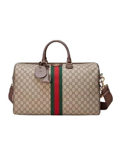 Gucci Ophidia Gg Medium Carry-on Duffle In Nude