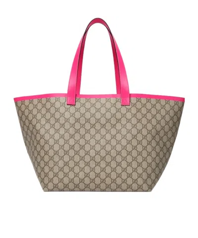 Gucci Ophidia Gg Medium Handbag In Nude