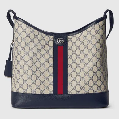 Gucci Ophidia Gg Medium Shoulder Bag In Brown